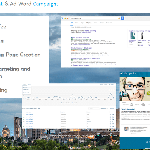 ADWORDS MANAGEMENT/LANDING PAGE CREATION