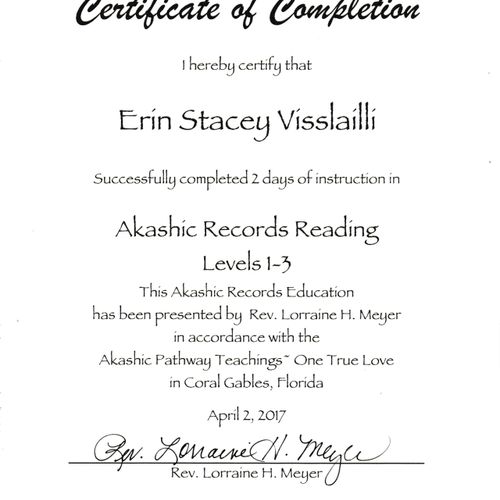 Akashic Records Reading Certification