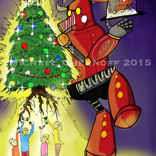 "Cosmic Robot" Toy Artwork
Hey Santa! music projec