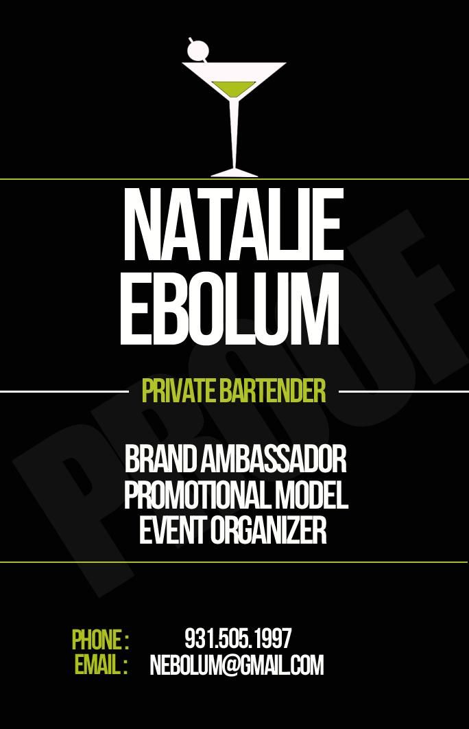 Brand Ambassador, Promo Model, Event Bartend and s