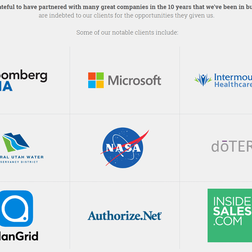 Some of the notable clients and partners we have h