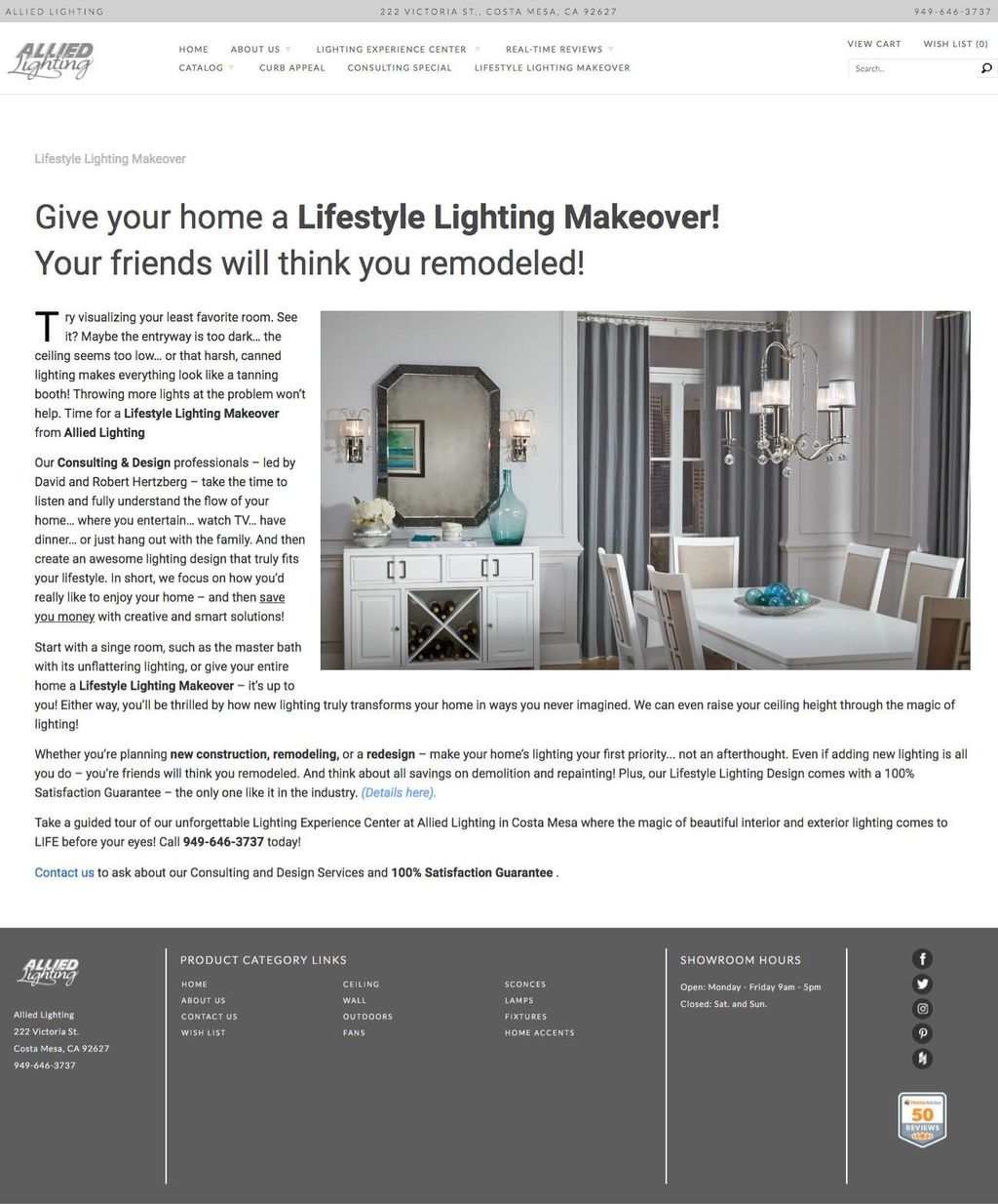 Allied Lighting Website Copy