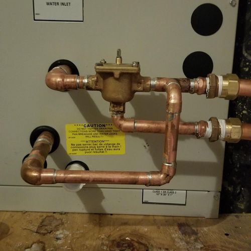water source cooling and heating air handler 