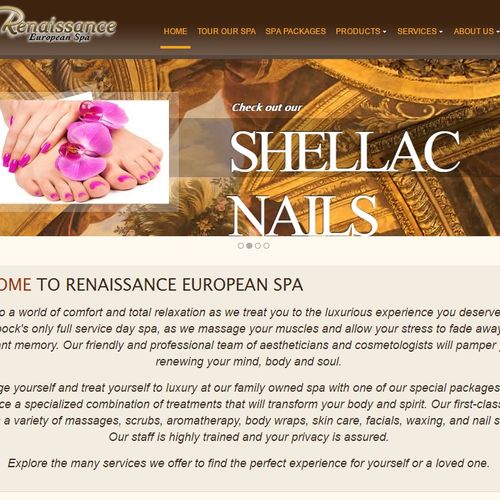 Website built for a day spa in Lubbock, TX. 
(Page