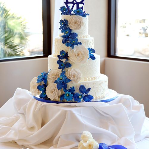 Wedding Cake made with Italian Meringue Buttercrea