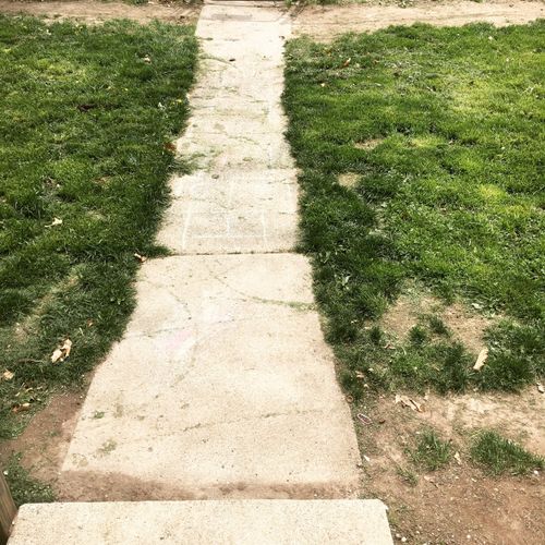 Client asked for sidewalk edged