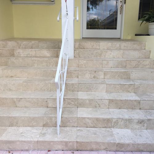 Rustic marble restoration - after