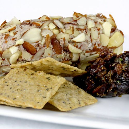 ALMOND ENCRUSTED CHEEZ LOG W/FIG TAPENADE  

Bliss