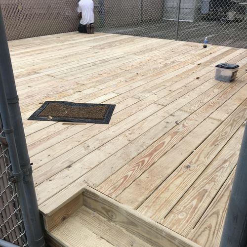 After completed deck