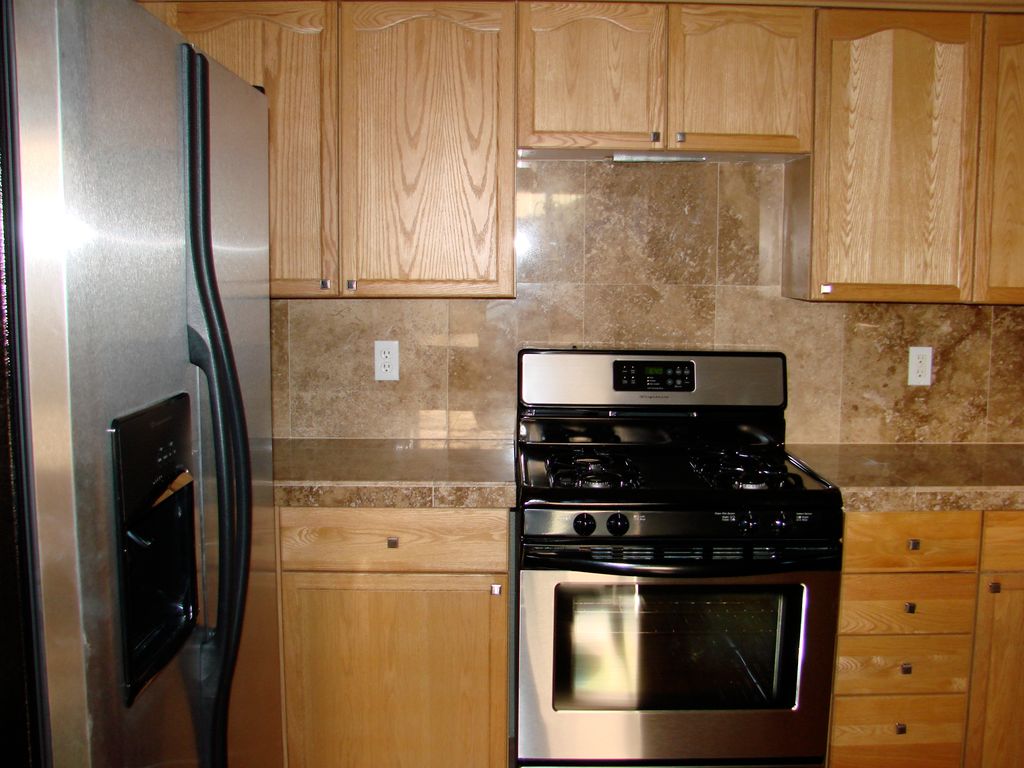 this was a small kitchen remodel.  Cabinets, tops 