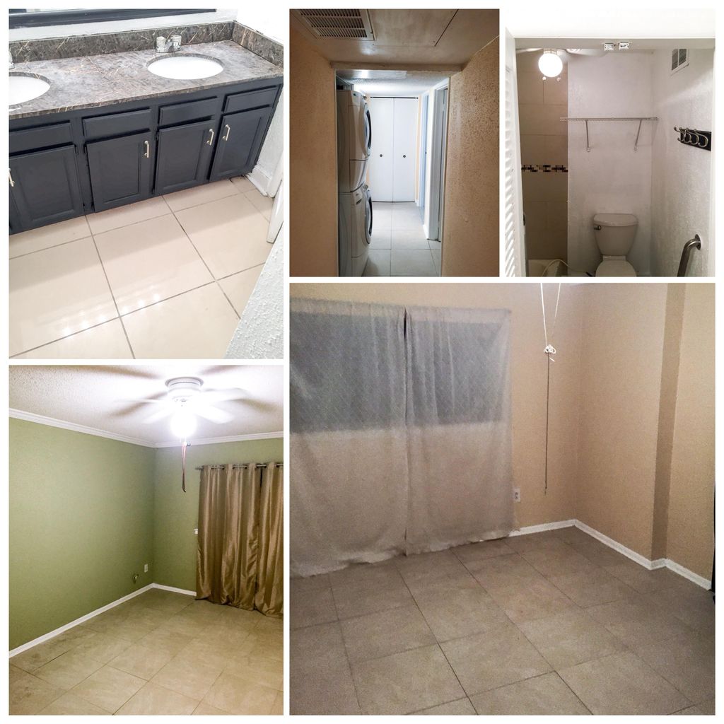 Upgraded bathroom hardware and repaint of vanity, 