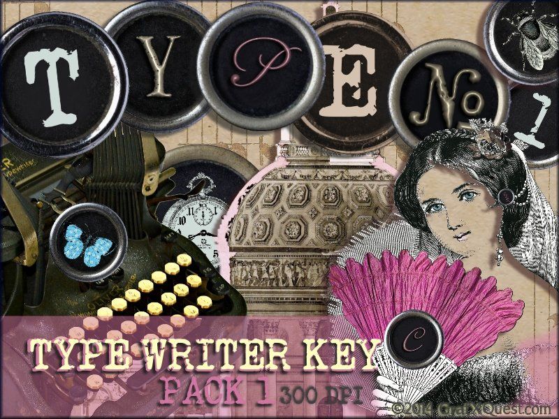 Type set Brush for Adobe/Corel & banner.