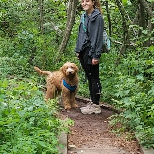 Hiking with my pup :)