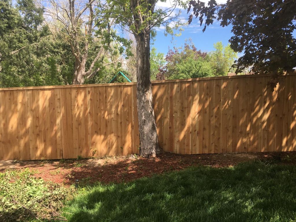 Vertical fence with top cap