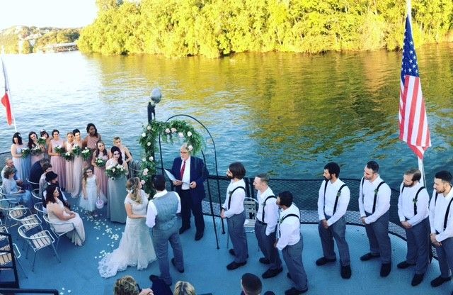 Lake Austin Boat Wedding  10/2016