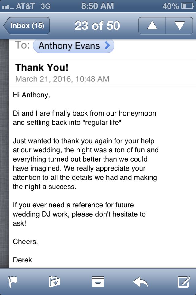 Recent wedding reception at the SLS