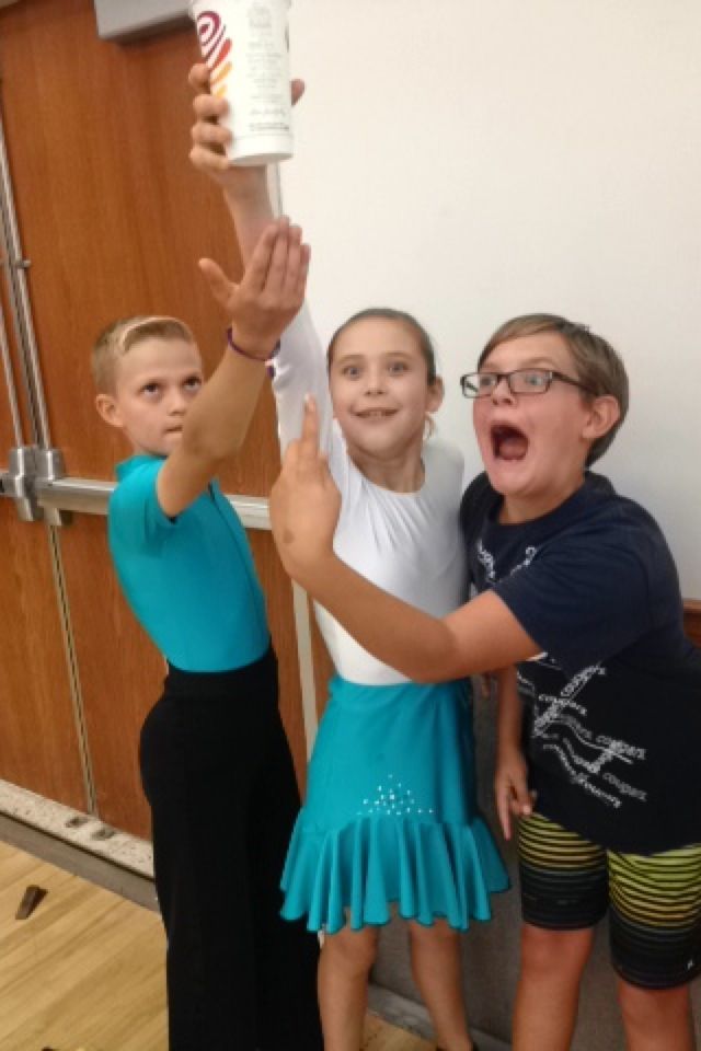 Some of our youngest students attending a dance ca