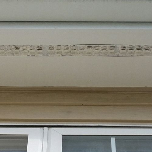 Open painted in soffit vents