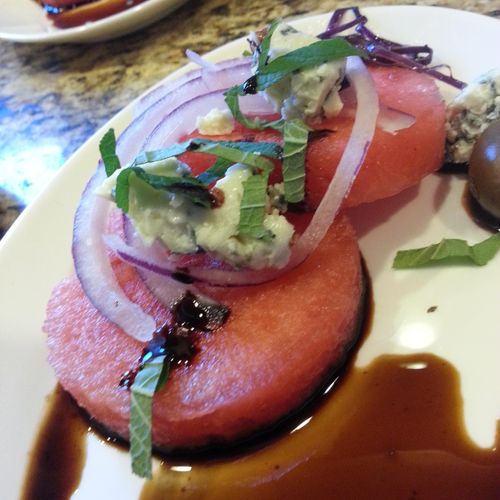 Watermelon Summer Salad with Balsamic