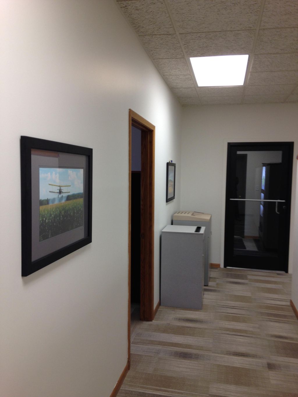 Painted and hung pictures to the same height throu