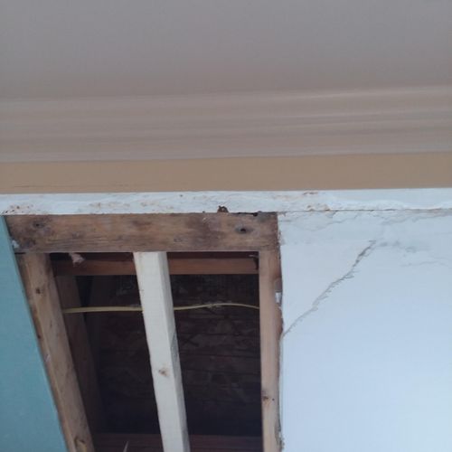 Install new support, insulate, treat for mold