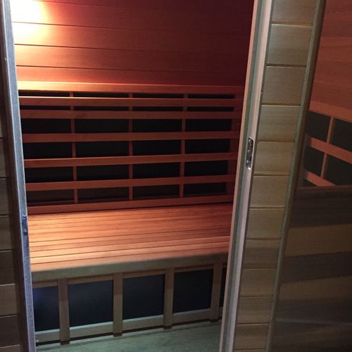 Our Far Infrared Sauna
Shower Available