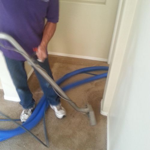 Carpet cleaning.