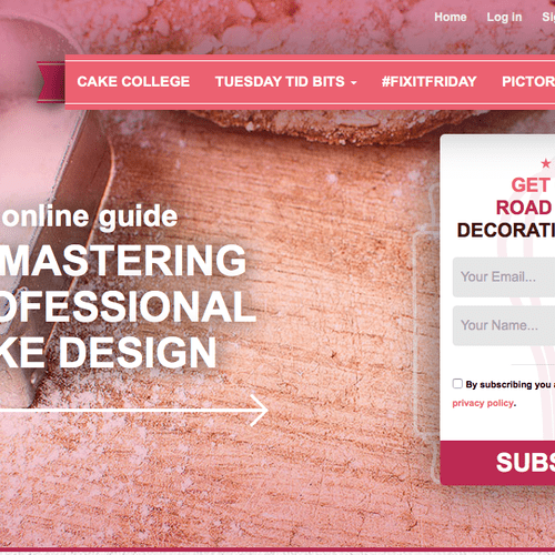Creative Cake Art, responsive web design.