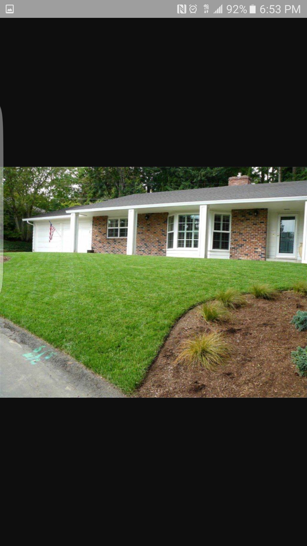 Landscaping and concret and paint