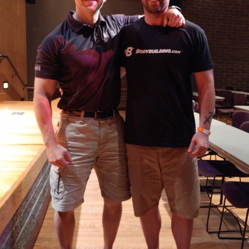 Here I am with Professional Bodybuilder Brian Whit