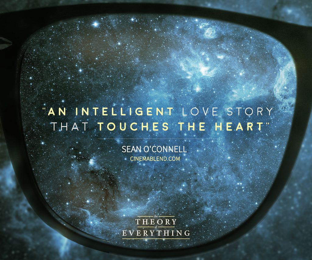 Quote graphic design for the film The Theory of Ev