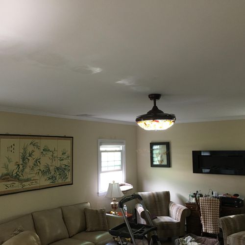Installed this ceiling fan with retractable blades