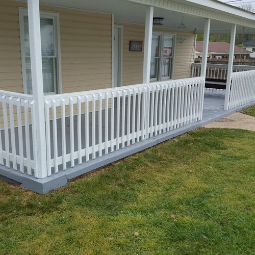 repaint railing and pad #2