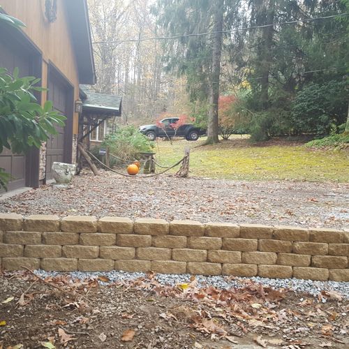 Retaining walls are structural and decorative. The