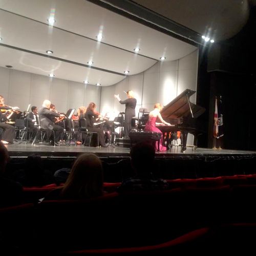 Soloing with the Florida Atlantic University Symph