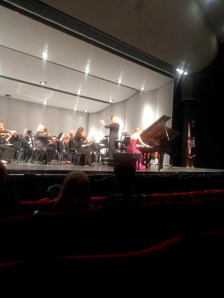 Soloing with the Florida Atlantic University Symph