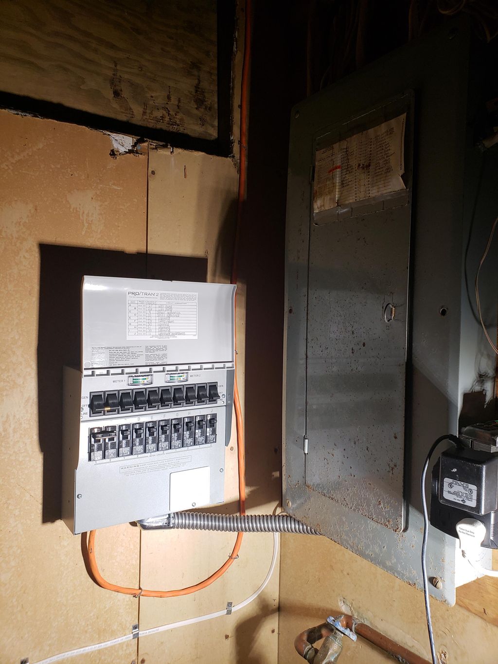 manual transfer switch for a portable generator