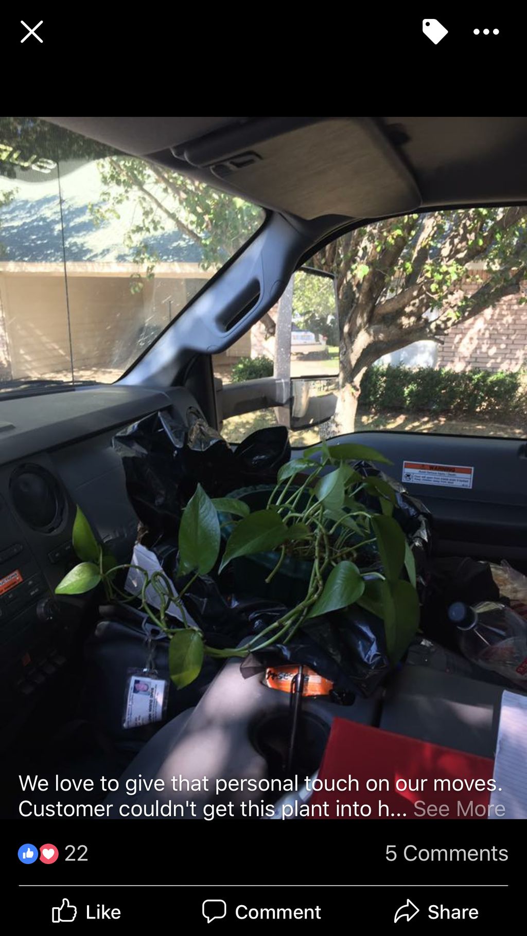 Plants can be like pets to some of our customers, 