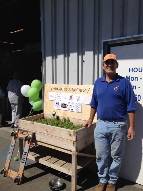 We donate to Habitat for Humanity and other local 