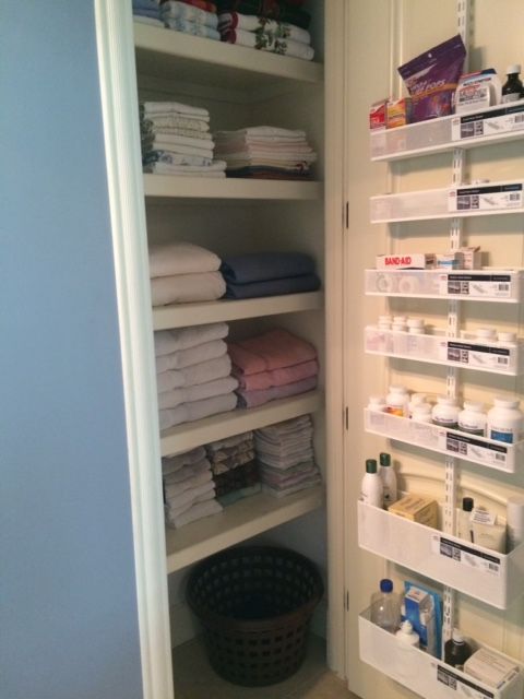 Linen closet  - After - Plus Rack  - Shelving Inst
