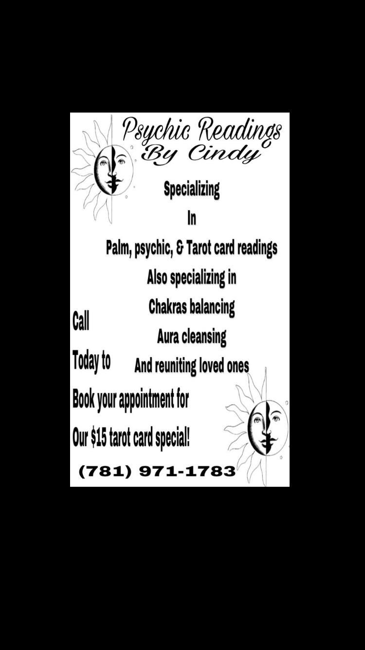 Psychic readings by Cindy