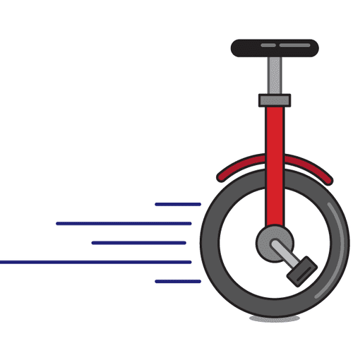 Unicycle iconography