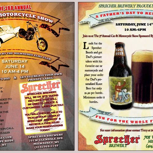 Sprecher Brewery Father's Day Event Flyer