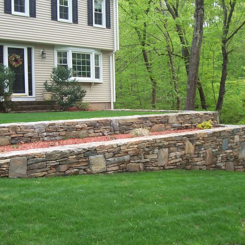 Strip and Block Retaining wall