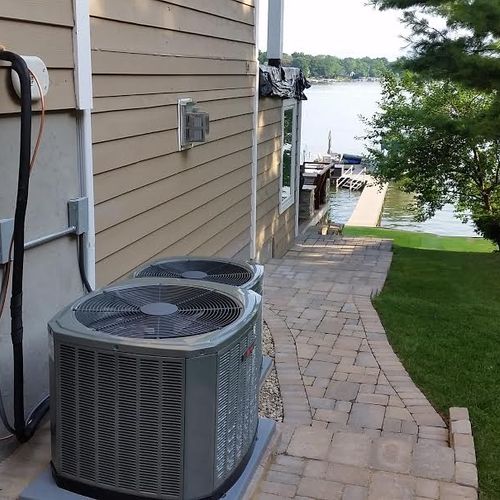 Furnace A/C combo in a lake home