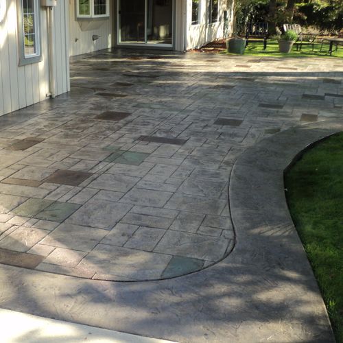 Stamped/Stained Concrete patio