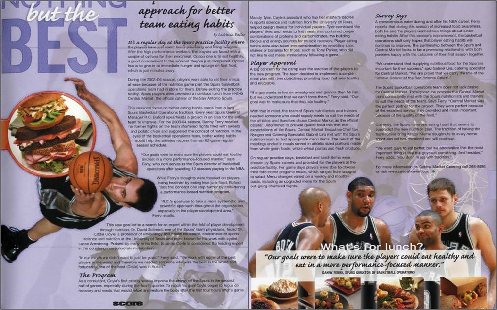 Story written for Score, the official magazine of 