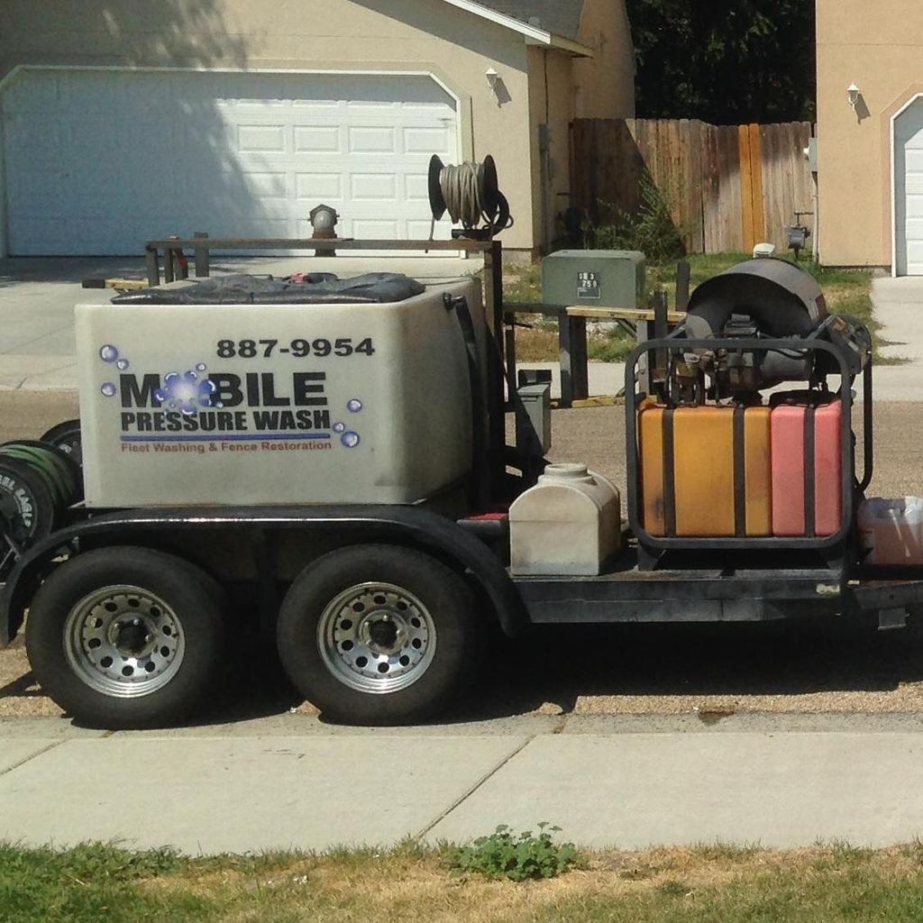 Mobile pressure wash and painting