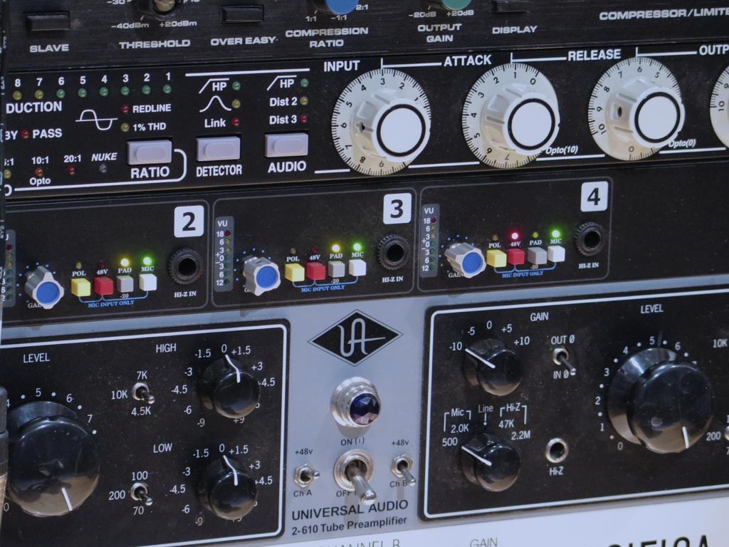 Great outboard gear featuring Neve, API, Universal