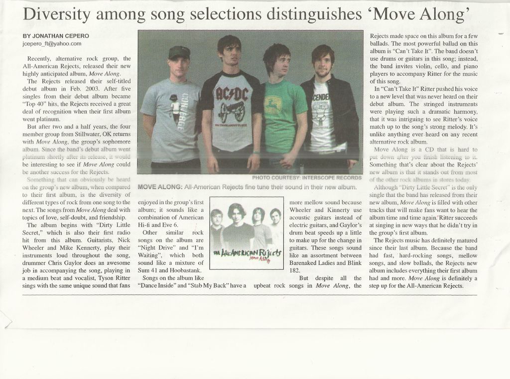 This is an article of an "Album Review" I did, abo
